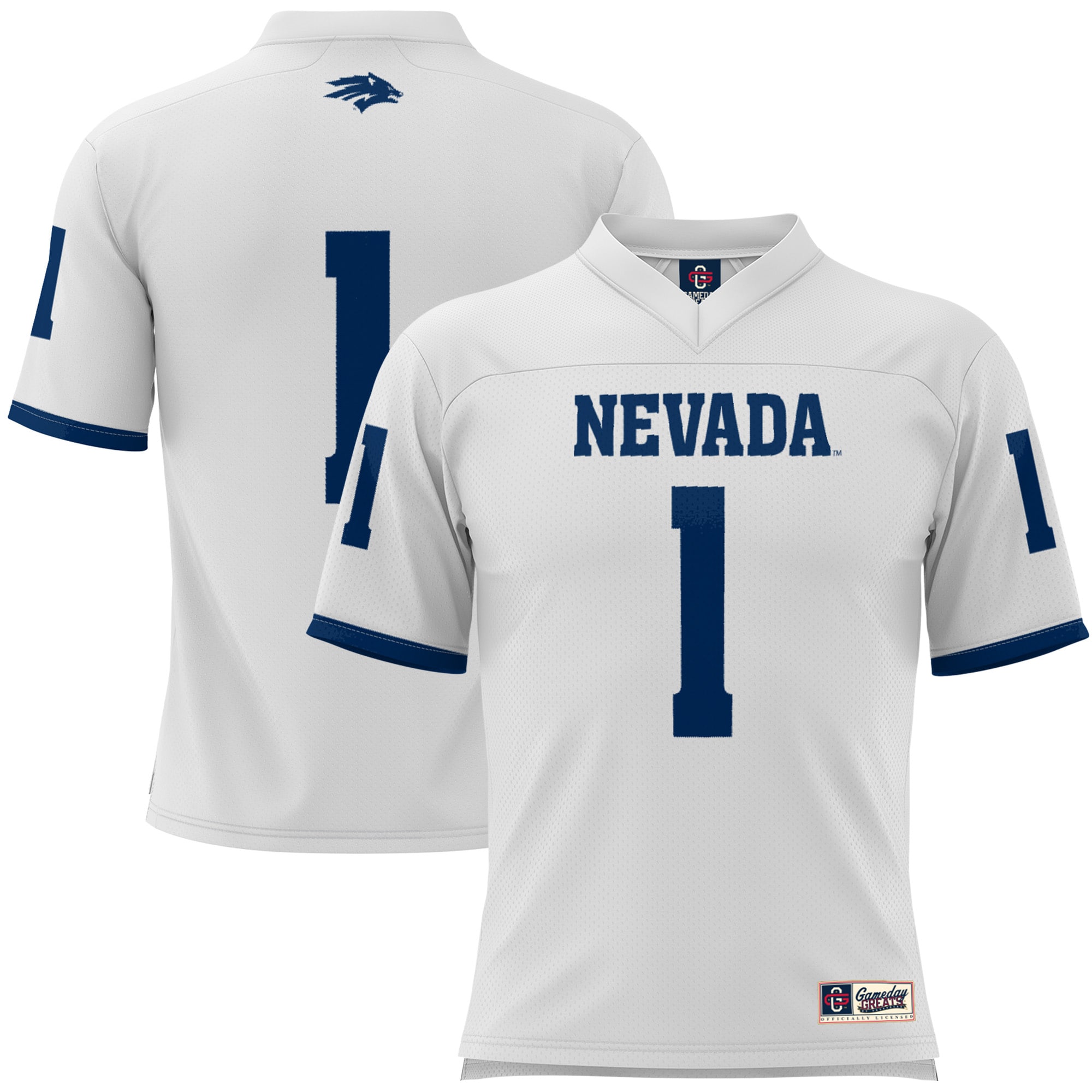 #1 Nevada Wolf Pack GameDay Greats 26/27 Football Jersey - White