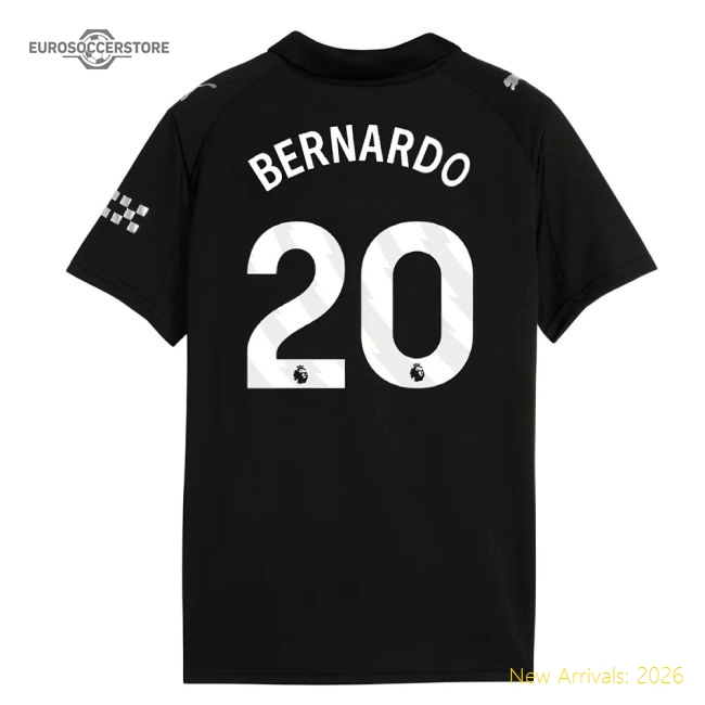 Superior 2025-2026 Man City Secondary Shirt Kids Bernardo 20