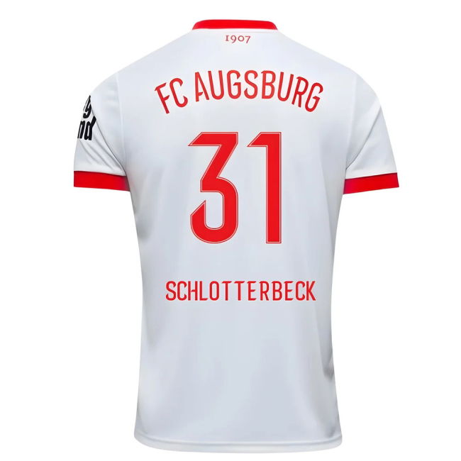 2025-2026 FC Augsburg Home Shirt (Schlotterbeck 31)