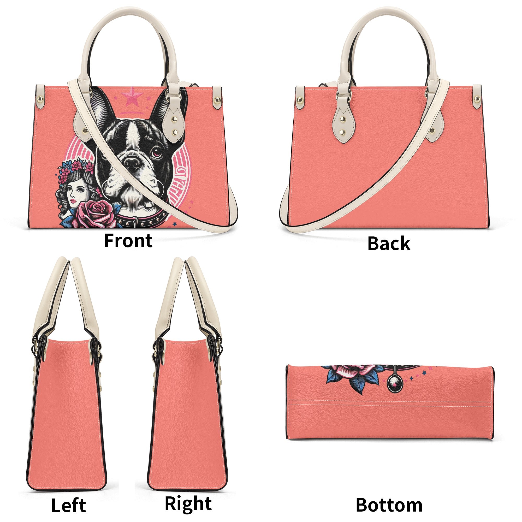 French Bulldog Lover Lily Luxury Women Handbag Frenchie Fan Item