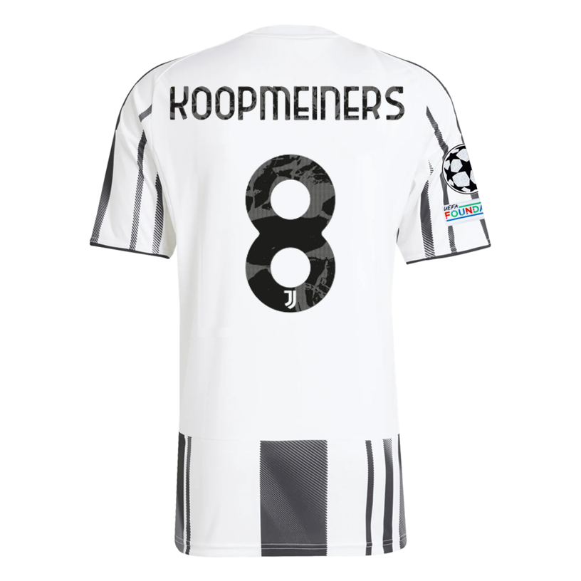 Juventus Koopmeiners 2025-2026 UCL Home Jersey – Authentic Shirt