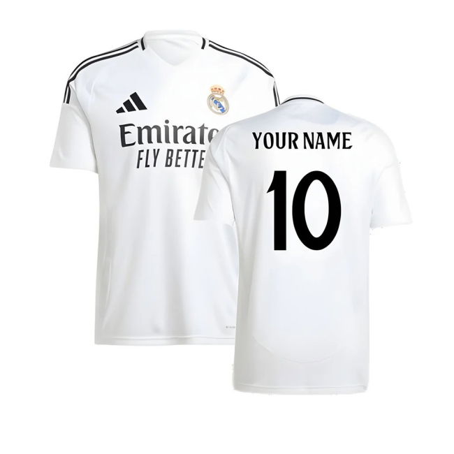 2024-2025 Real Madrid Home Shirt (Your Name) - Fan Favorite - Your ...