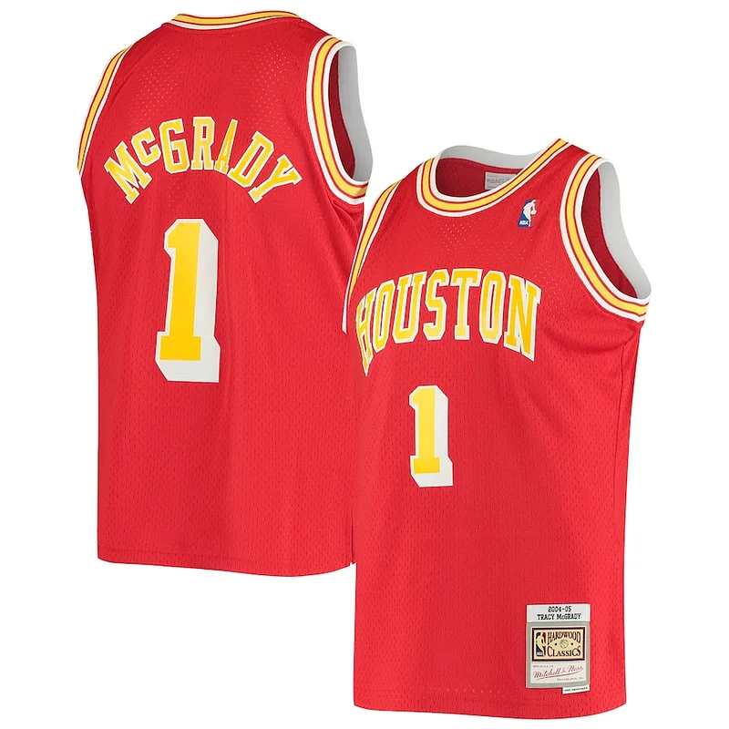 Pro-Grade Tracy McGrady HOU NBA Jersey - Red - Affordable Price