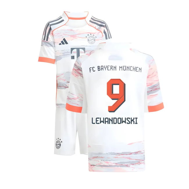 Lewandowski 9 Rare Collector Quality Bayern Munich Away Rare Jersey