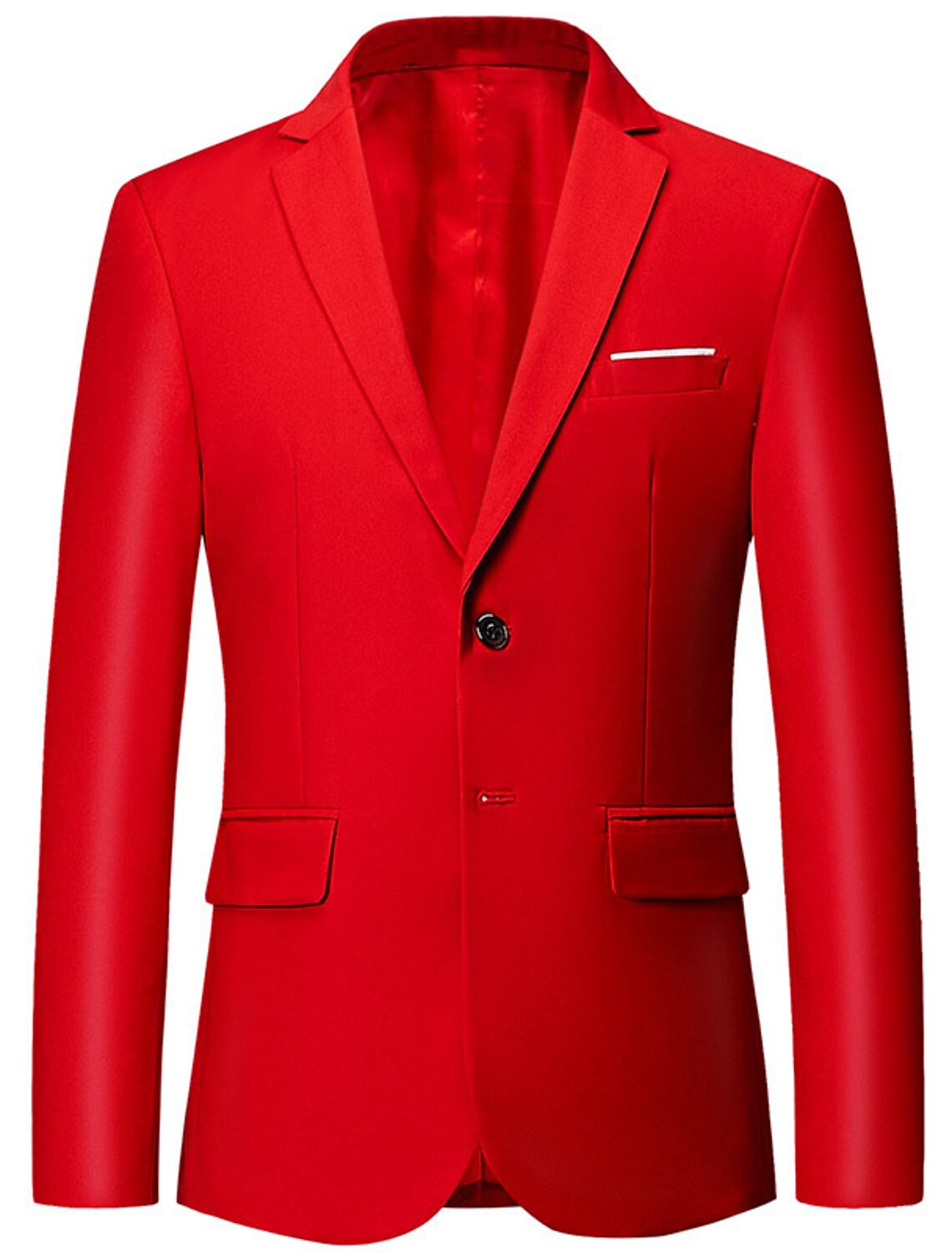 Men's Jacket Blazer Wedding Business Outdoor Pocket Spring Fall Plain