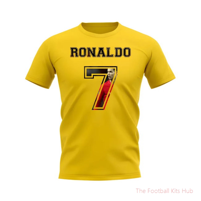 Cristiano Ronaldo Portugal 7 T-Shirt (Yellow)