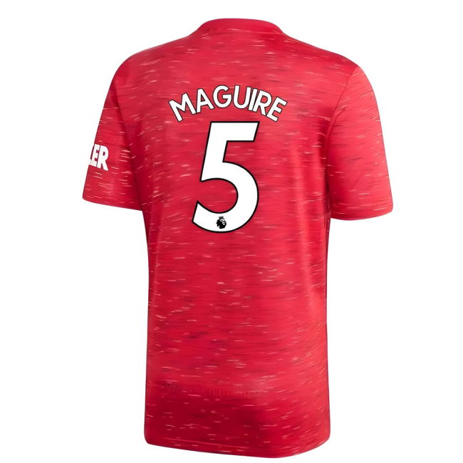 Intense Football Man Utd Adidas Home Football Shirt Maguire #5 Sup...