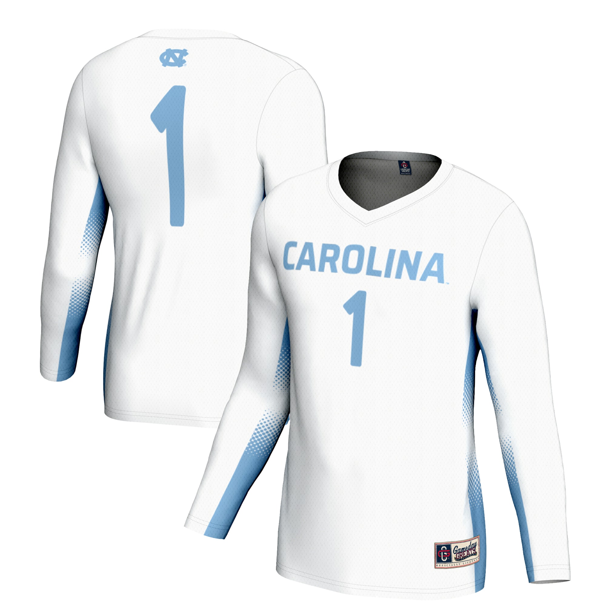[NJP] Women's North Carolina Tar Heels GameDay Greats Lightweight Women's Volleyball Jersey - White