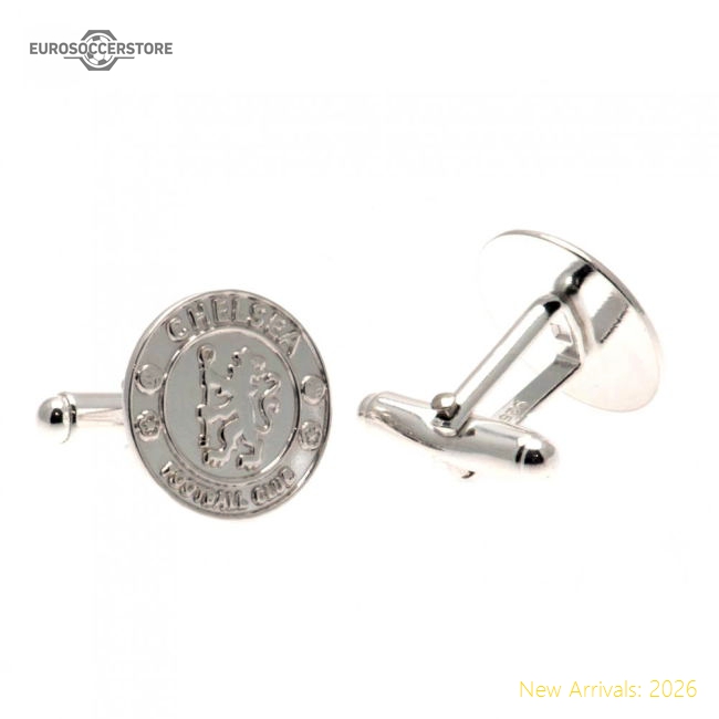 Chelsea Fc Sterling Silver Crest Cufflinks Liverpool Fan Merchandise