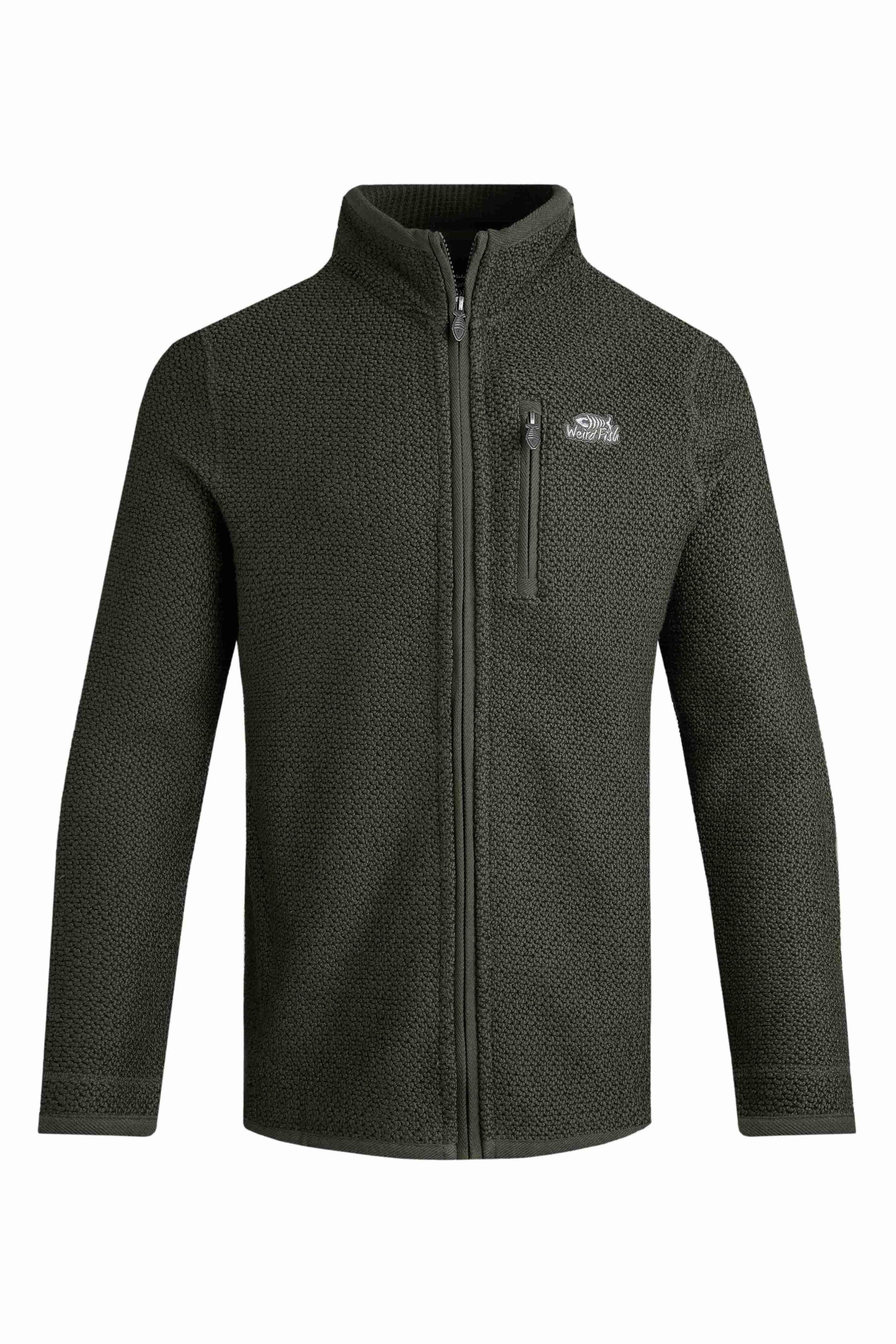Transom Full Zip Macaroni Sweatshirt Deep Lichen Green