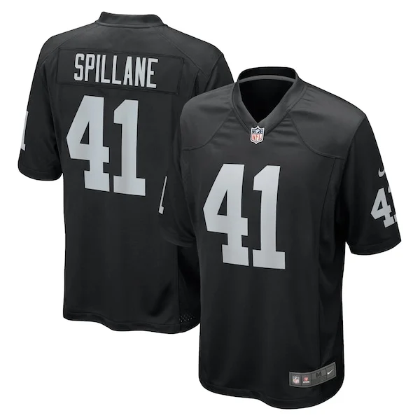 None Robert Spillane Game Jersey - Black | NFL Player Jersey