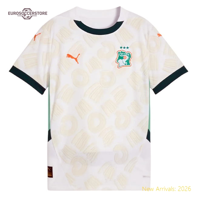 Ivory Coast Children 2024 Away Jersey Shirt Football Fan Apparel