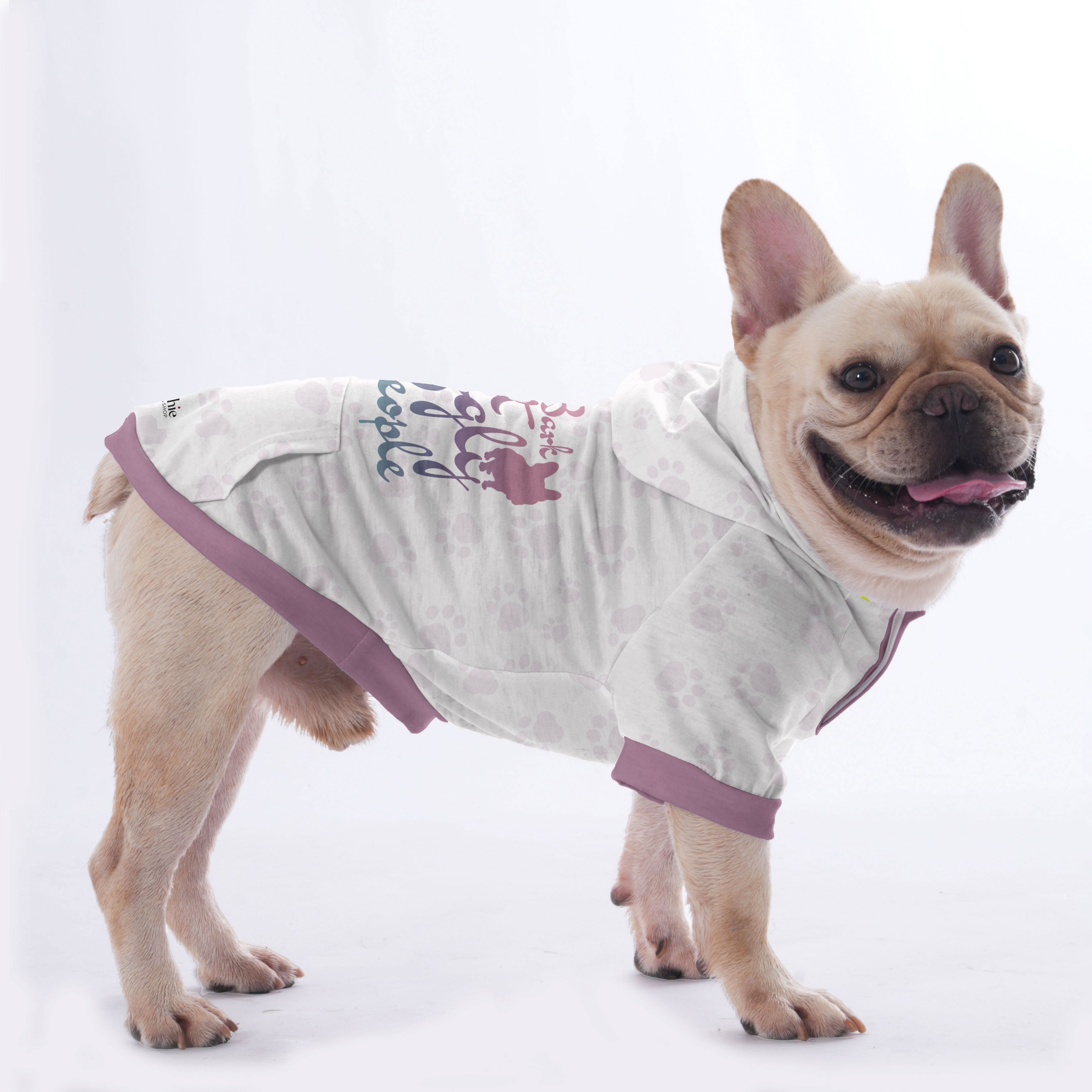 Frenchie-Fan I Bark At Ugly People - Hoodies For French Bulldog | Fre...