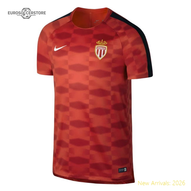 Genuine 2017-2018 Monaco Nike Dry Pre-Match Training Shirt (Red)
