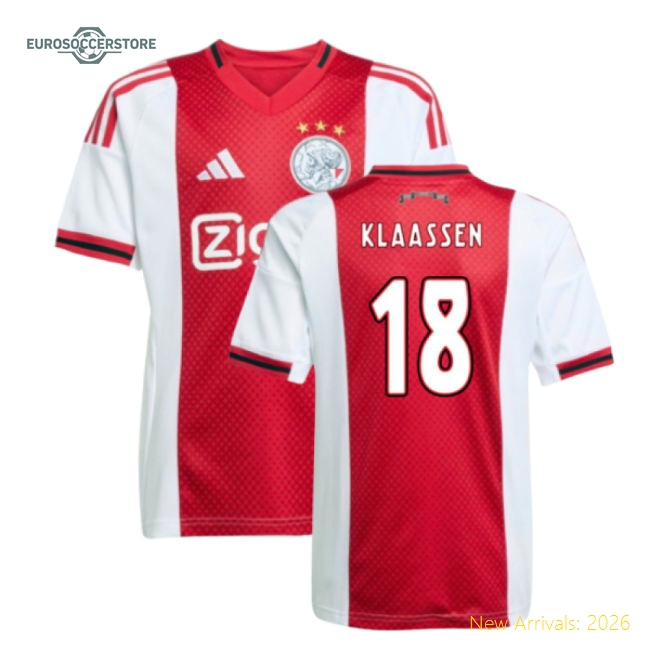 Afc Ajax Children 2025 Home Jersey Shirt Football Fan Supporter Supporter Collection
