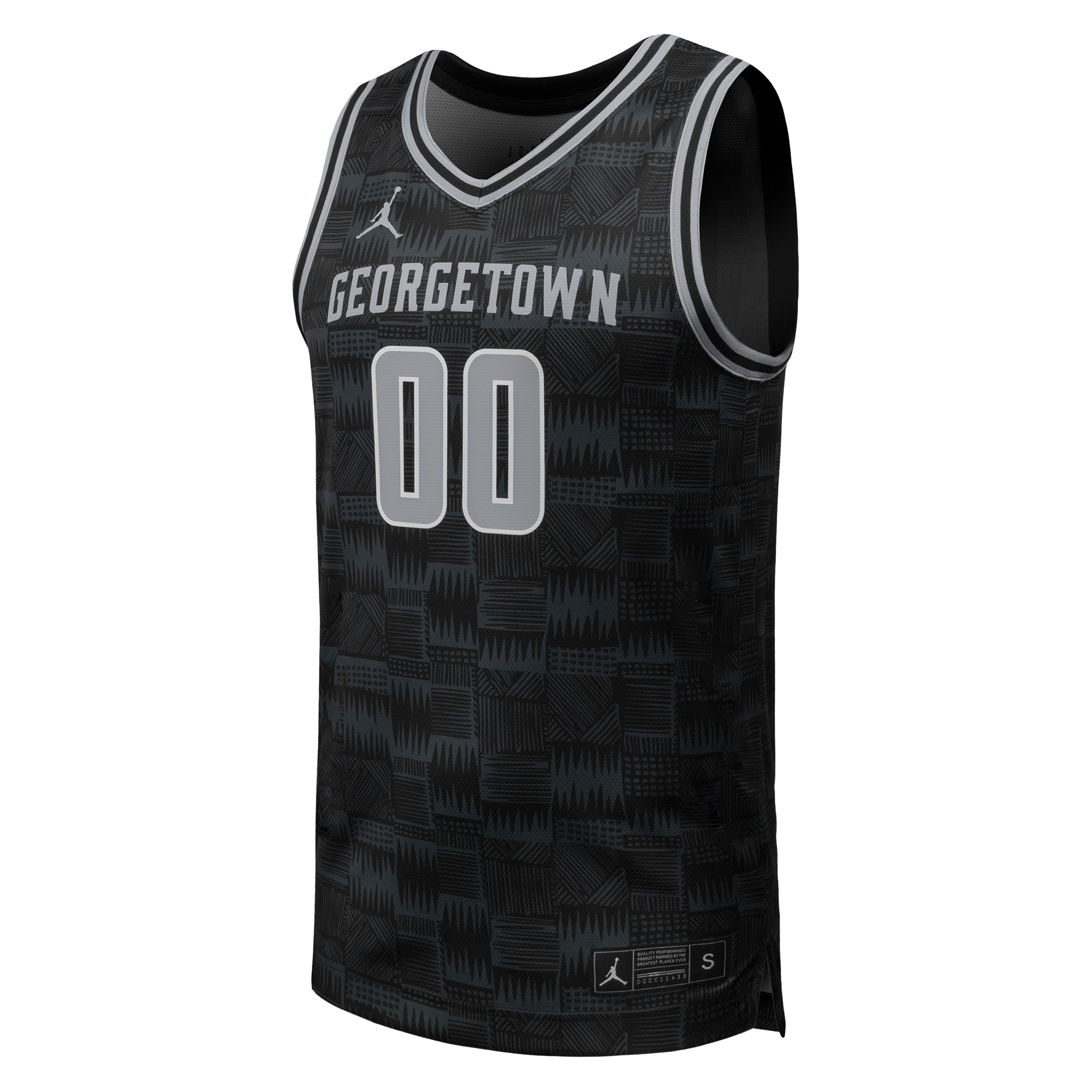 [NJP] Georgetown Hoyas Replica Basketball Jersey - Black