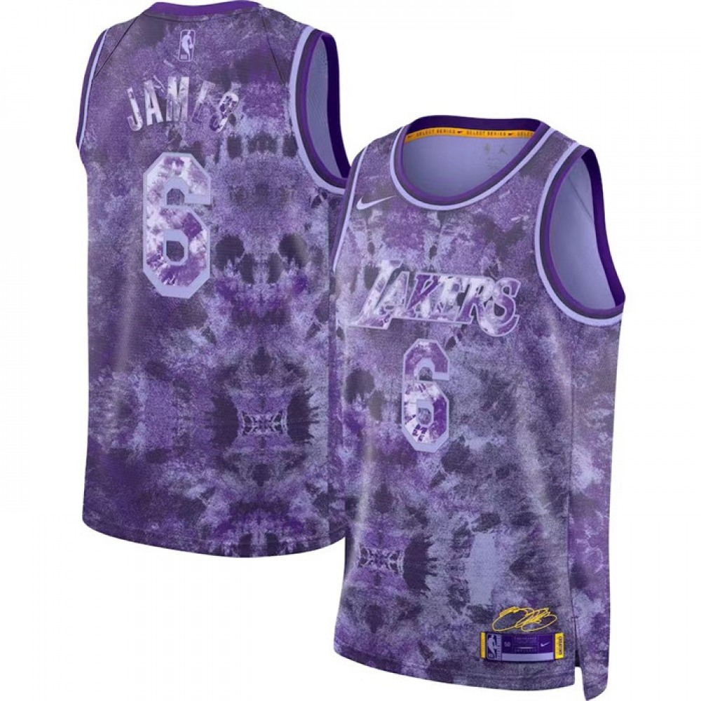 Performance Jersey Los Angeles Lakers LeBron James6 - Purple