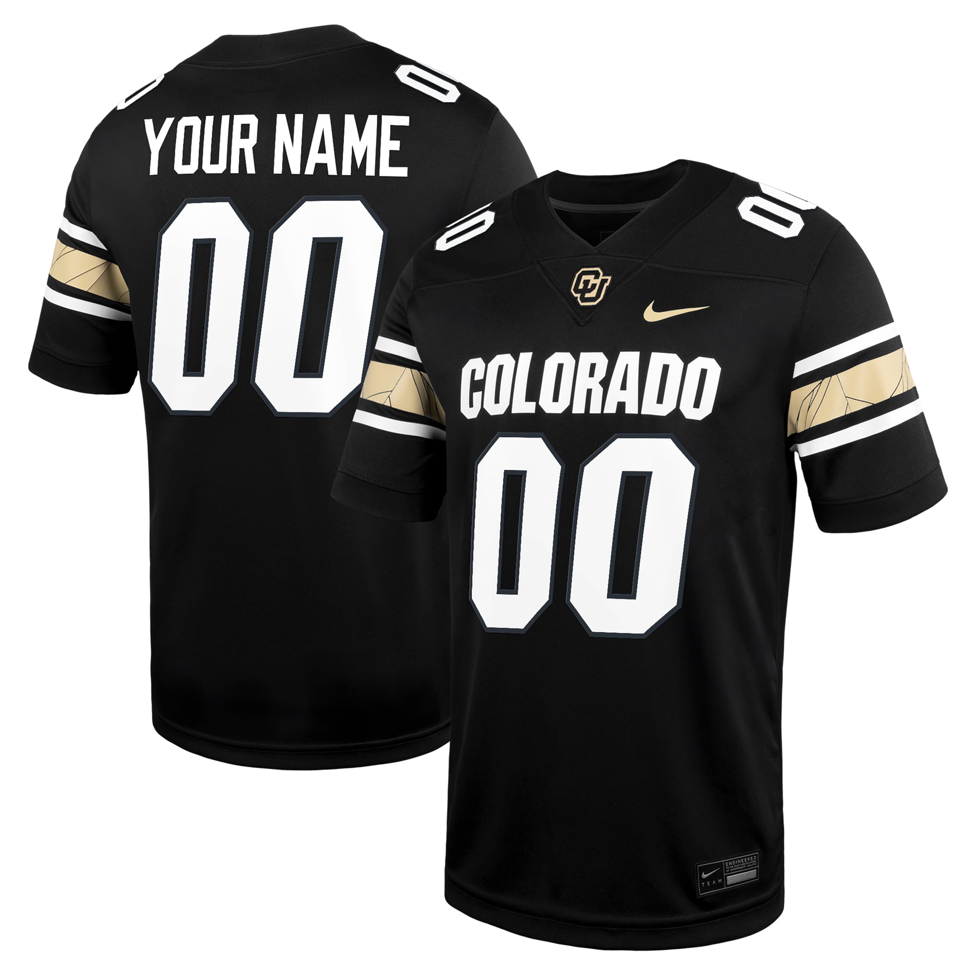 Colorado Buffaloes Nike Custom Football Game Jersey - Black