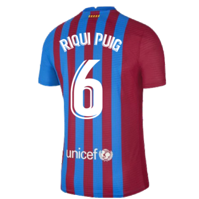 Top-grade 2021-2022 Cules Vapor Match Home Jersey (riqui Puig 6)