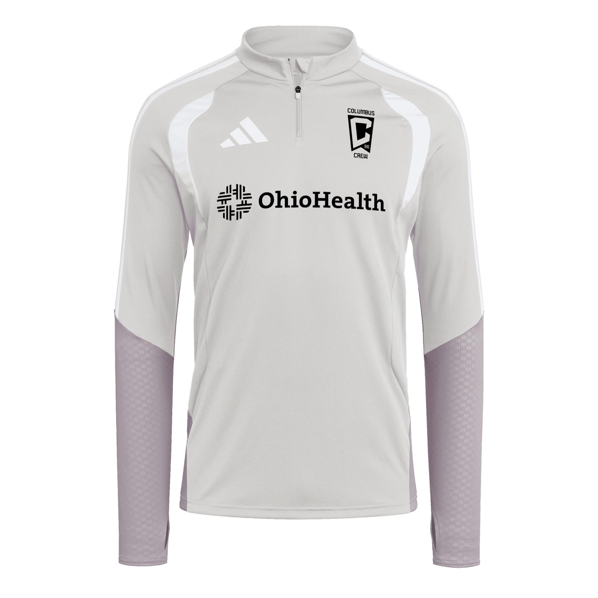 [SJH] Columbus Crew 2026 Tiro Competition Quarter-Zip Training Jersey Top - Silver