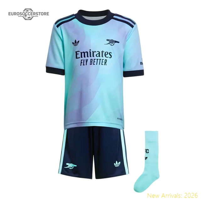 Arsenal Third Mini Kit 2024-2025 Stadium Wear Jersey