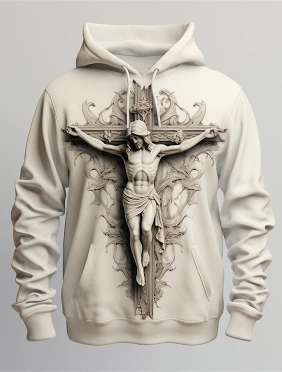 Men's Graphic Cross Faith Hoodie Hoodies Sweatshirt Fashion Daily