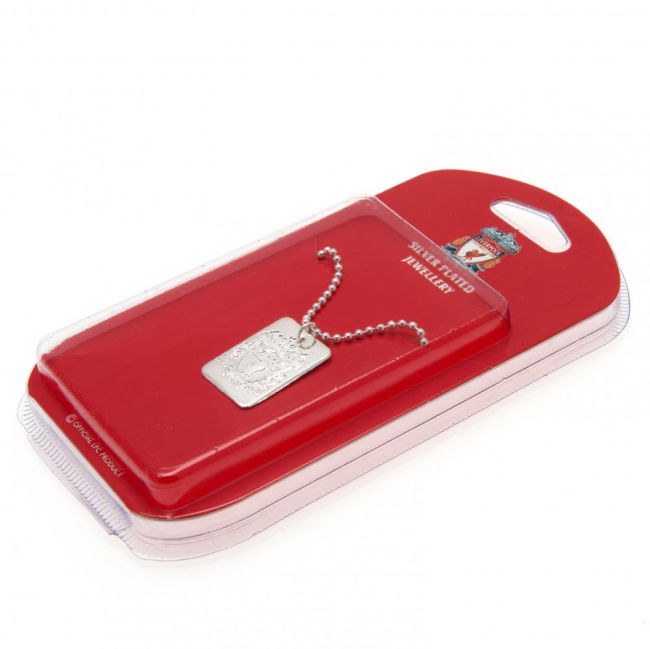 Adult Liverpool FC Silver Plated Dog Tag & Chain