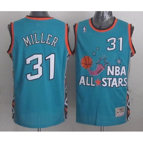 Mitchell And Ness Indiana Pacers #31 Reggie Miller Light Blue 1996 All-Star Stitched NBA Jersey Mens