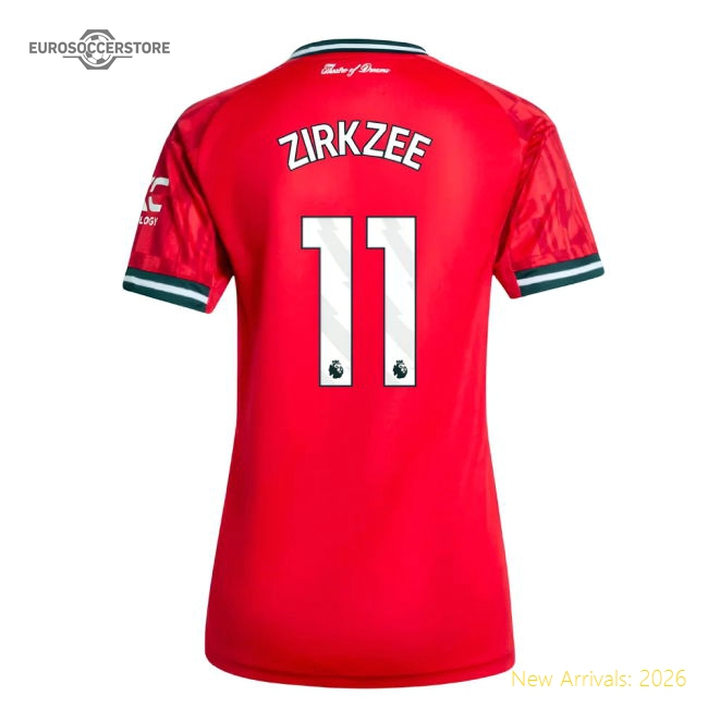 Authentic 2025-2026 Man Utd Home Shirt (womens) (zirkzee 11)