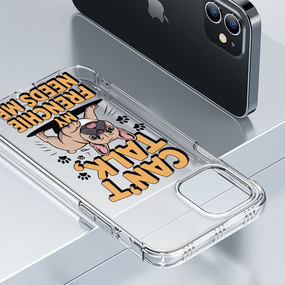 French Bulldog Molly Clear Silicone Phone Case For Iphone, Samsung &