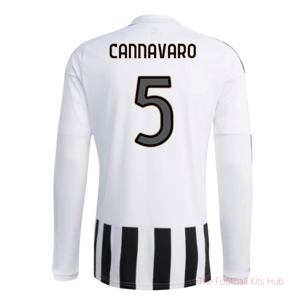 Cannavaro #5 2026-2027 Juventus Long Sleeve Home Shirt Season Kit