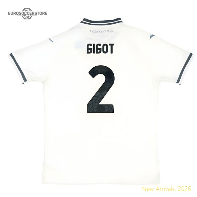 2025-2026 Ss Lazio Away Shirt (gigot 2) - Great Value - Supporter Edition