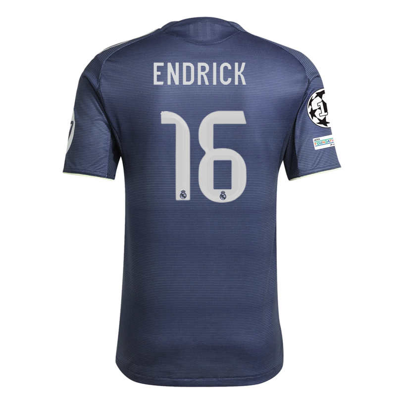 Real Madrid Patches 2025-2026 UCL Away Jersey – Authentic Shirt