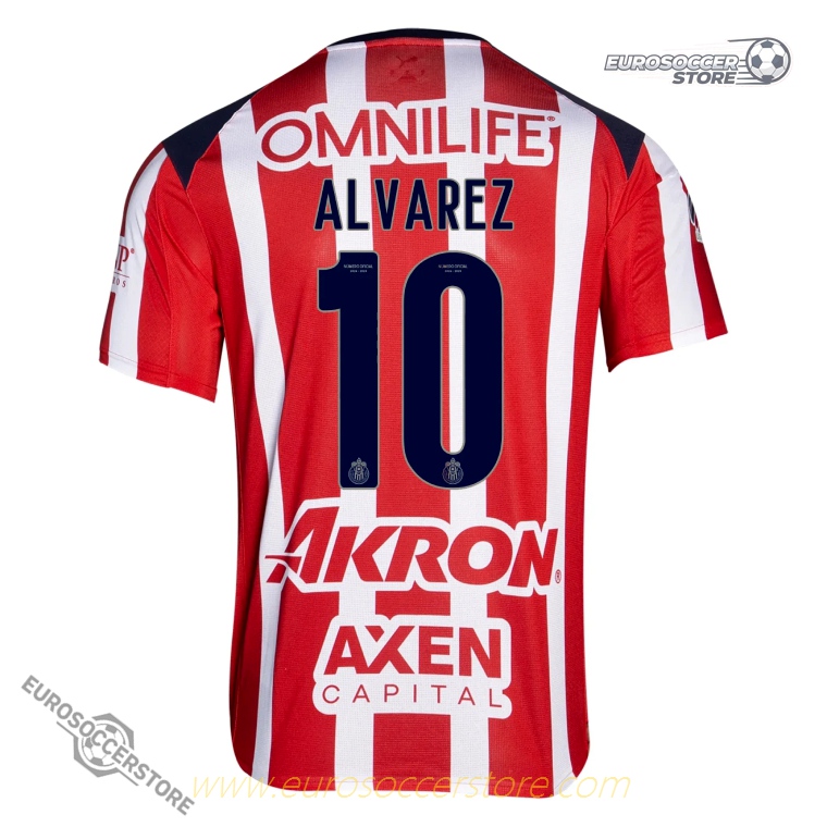 Chivas' 25-26 Season Home Jersey, ALVAREZ #10 Edition