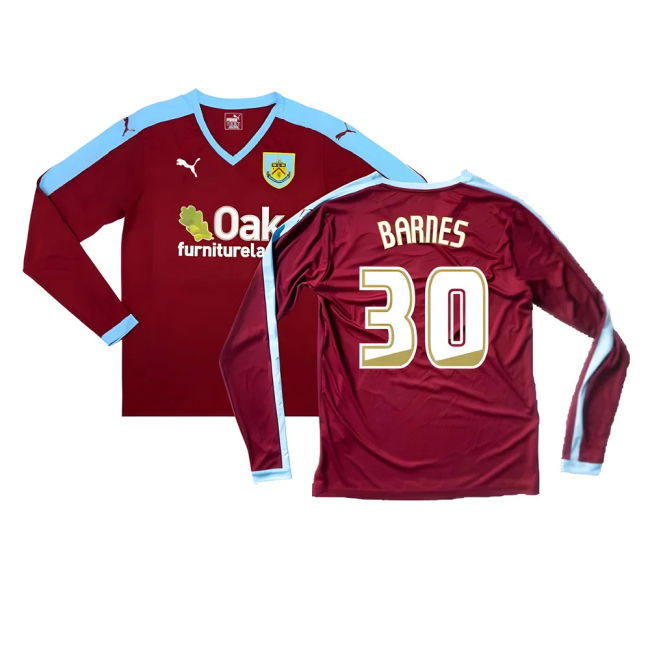 High Performance Burnley Long Sleeve Home Shirt Excellent S Barnes...