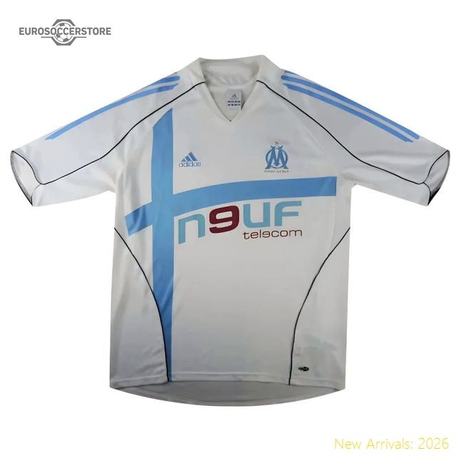 Marseille 2004 Home Jersey Shirt Football Fan Apparel