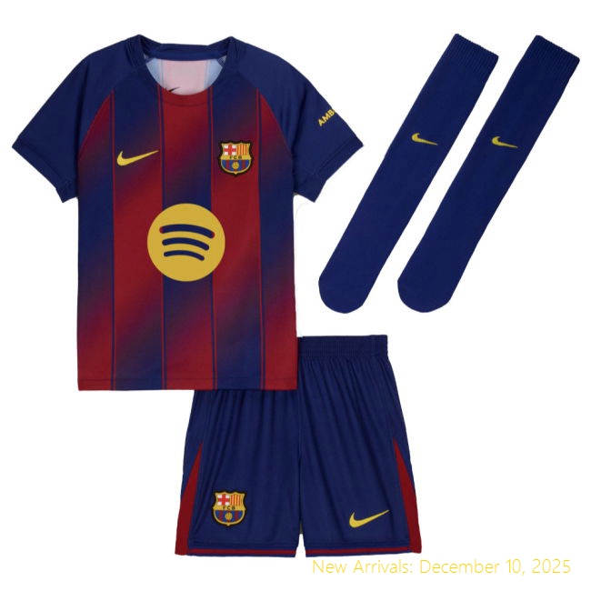2025-2026 Barcelona Barca Durable Home Mini Kit (Lewandowski 9)