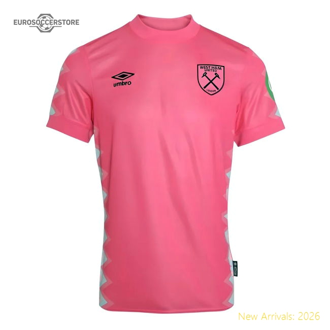 Official 2024-2025 West Ham Goalkeeper Shirt (pink) - Kids - Premium