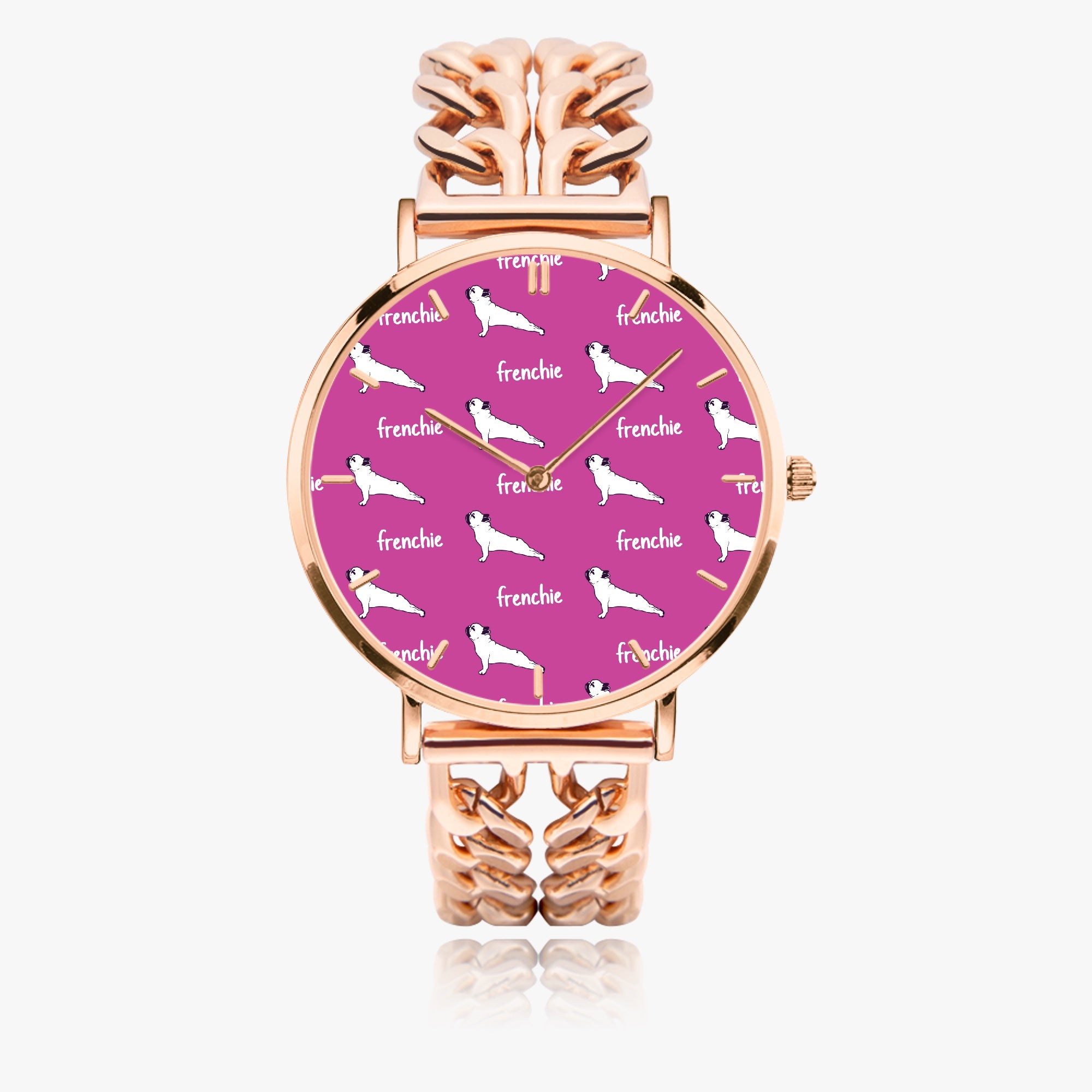 Fontanne - Chic Hollow Strap Watch for Frenchie Lovers