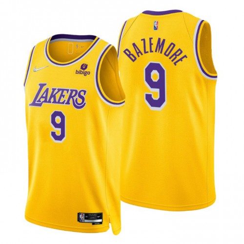Nike Lakers Gold Angeles Lakers #9 Jersey - NBA Fan Apparel