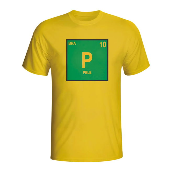 Performance Pele Brazil Periodic Table T-Shirt (Yellow) - Kids