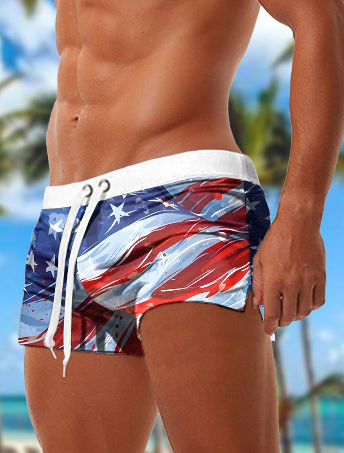 4th of July 2026 250th Men's American Flag Veterans Zip Polo Shirts Golf Shirt Short Sleeve Polo Shirts Collared Shirts Casual Streetwear Vacation Wear Party Outfits 3D Print Quarter Zip Polo Spring