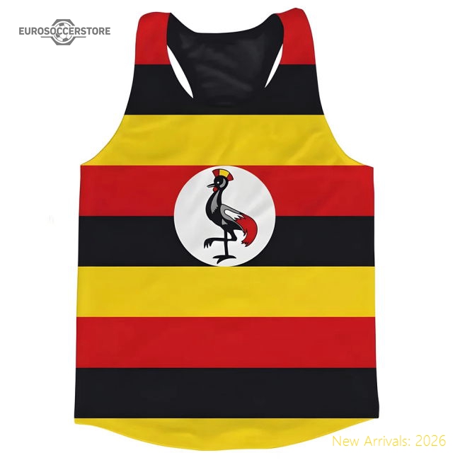 Luxury Uganda Flag Running Vest - Unbeatable Value - Supporter Edition