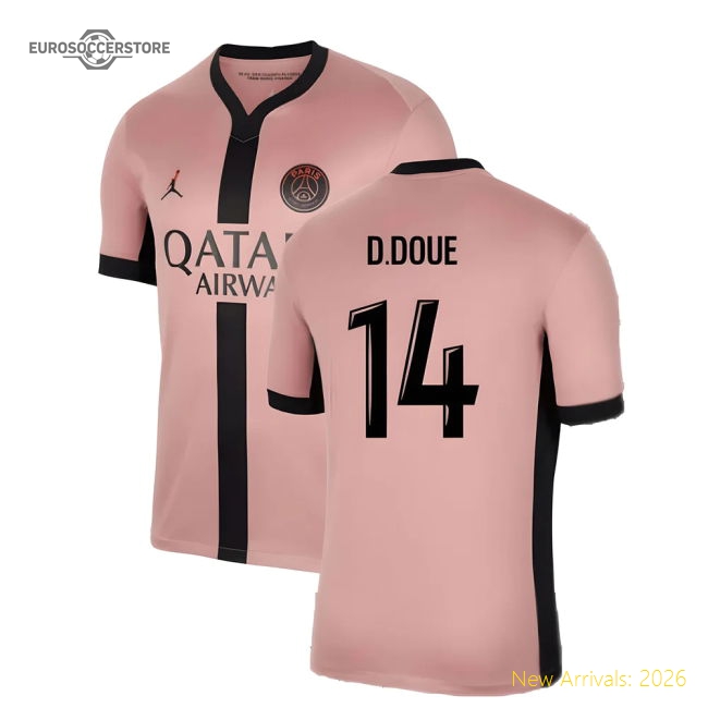 High-Quality High-Quality 2024-2025 Psg Third Shirt (D.Doue 14)