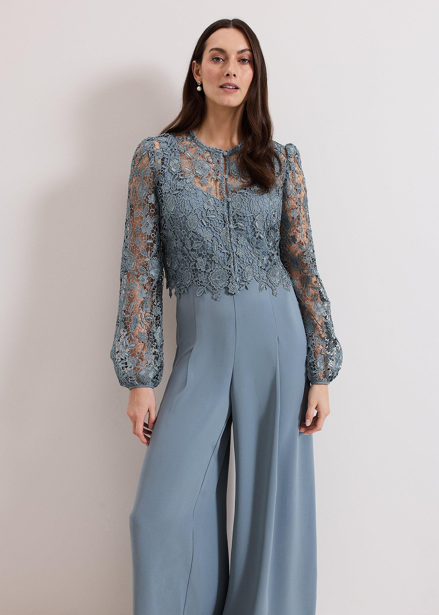 Vanessa Lace Bodice Jumpsuit