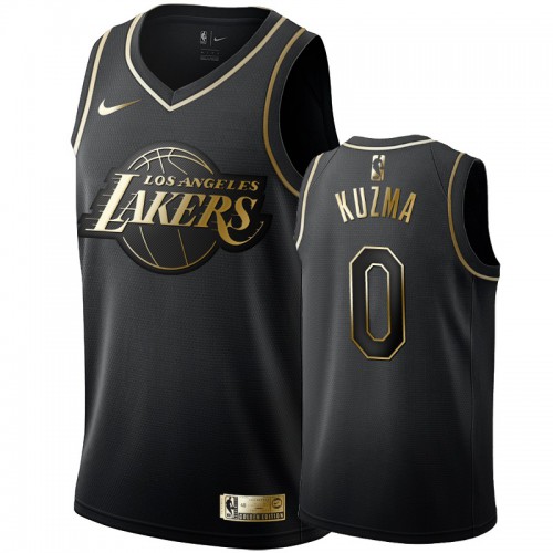 Black LAL Angeles Lakers #0 Nike Authentic Jersey Premium Quality