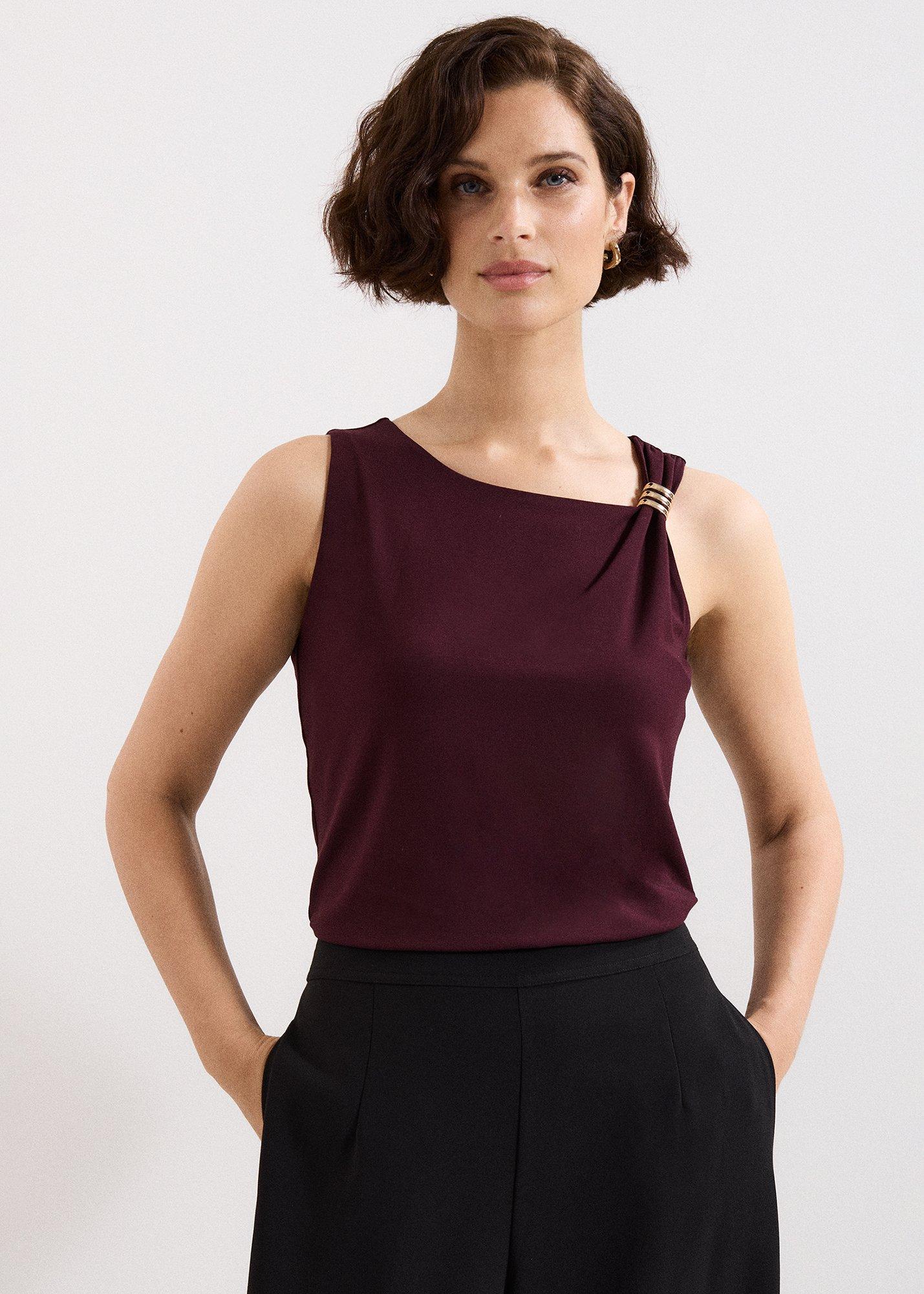 Samie Metal Detail Sleeveless Top