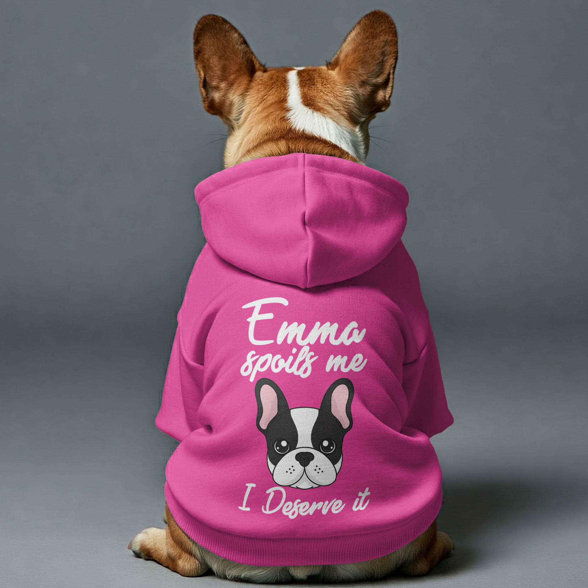 French Bulldog Personalized French Bulldog Hoodies With Owner's Name