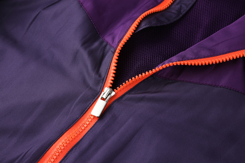 Breathable Man City Manchester City 2019-20 Purple Hoody Jacket