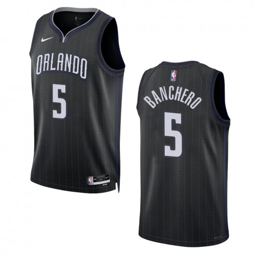 Black Nike Orlando Magic #5 Clippers Jersey - Breathable Material